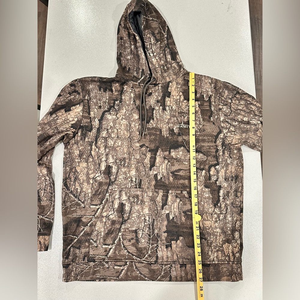 Habit Men’s Real Tree Timber Performance Camouflage Hoodie, Size Large - Picture 12 of 16